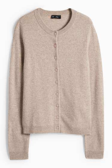 Dona - Jaqueta de punt de caixmir - beix clar