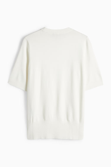 Donna - Maglione - maniche corte - bianco