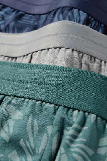 Hommes - Shorty - vert / bleu foncé