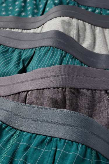 Hommes - Shorty - vert foncé / gris