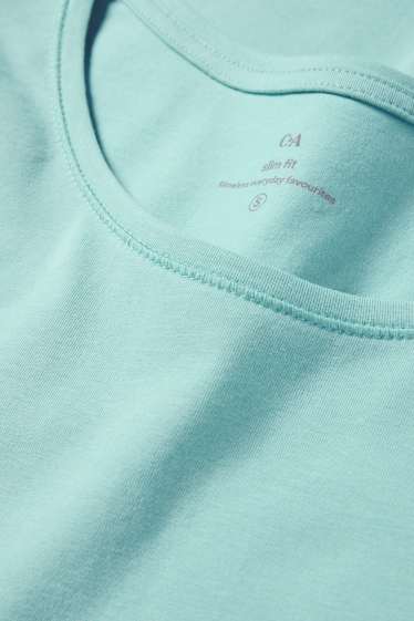 Damen - T-Shirt - Slim Fit - hellgrün