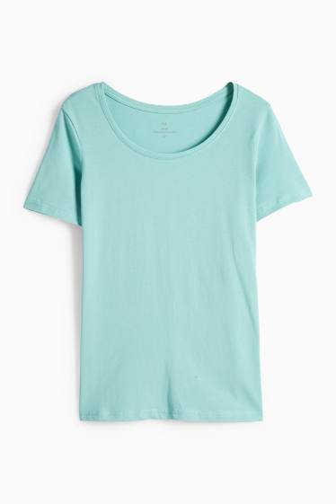 Damen - T-Shirt - Slim Fit - hellgrün