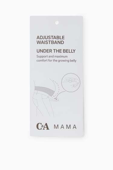 Donna - Pantaloni sportivi premaman - beige chiaro