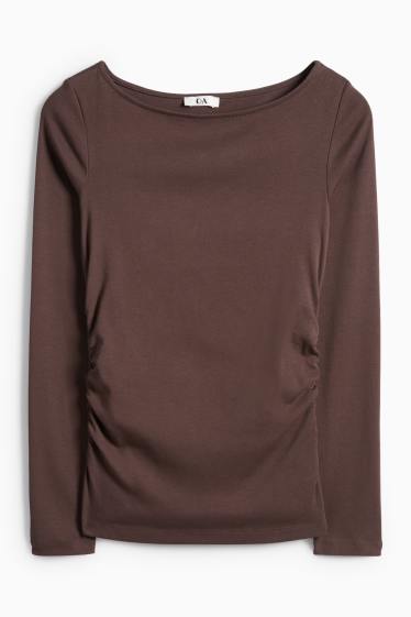 Femei - Tricou - maro închis