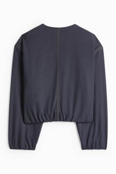 Damen - Blazer - Relaxed Fit - Jeans-Look - jeansblau