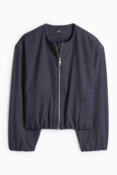 Damen - Blazer - Relaxed Fit - Jeans-Look - jeansblau