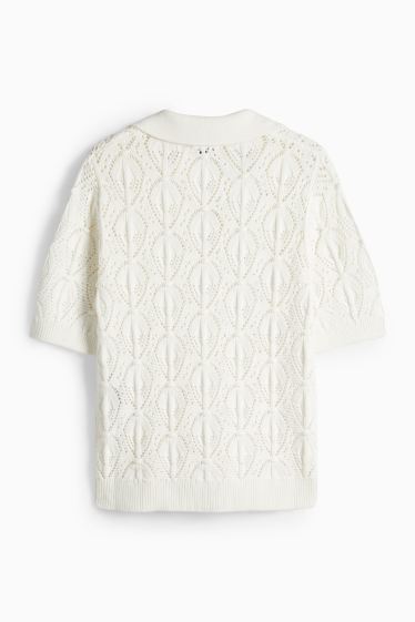 Femei - Pulover - alb-crem