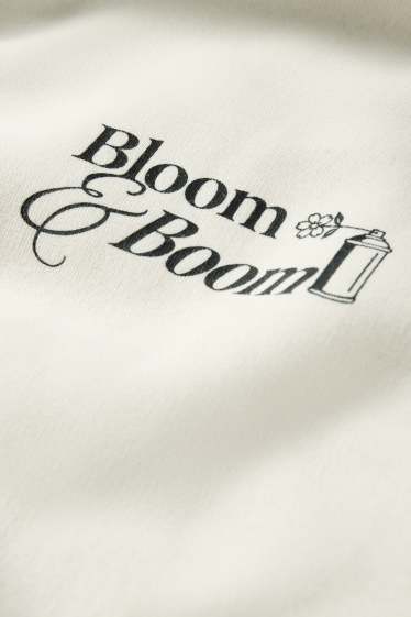 Hommes - Sweat à capuche Oversize - beige clair