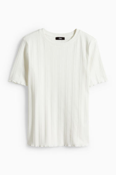 Dona - Samarreta de màniga curta - regular fit - blanc