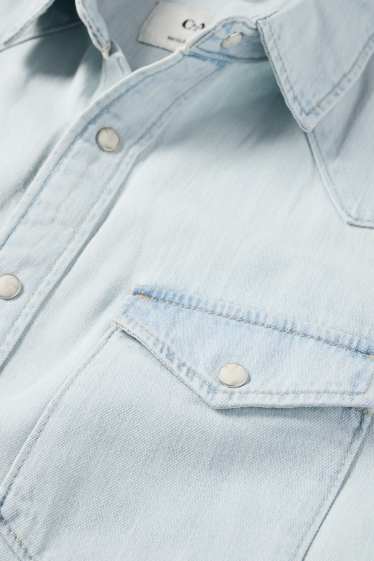 Hommes - Chemise en jean - jean bleu clair