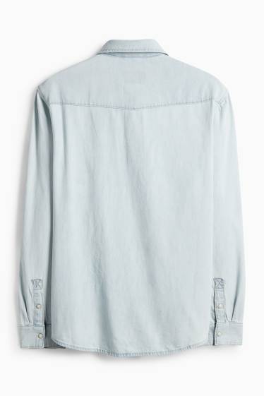 Hommes - Chemise en jean - jean bleu clair