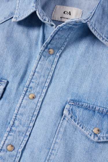 Hommes - Chemise en jean - jean bleu clair