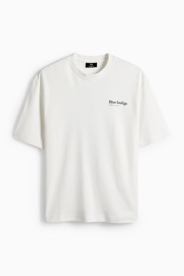 Pánské - Tričko - bílá