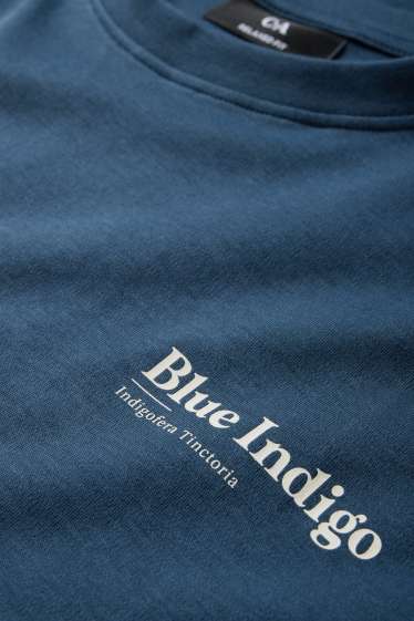 Hommes - T-shirt - Oversize - bleu foncé