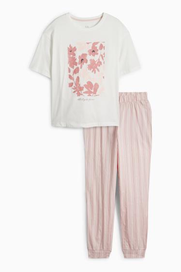 Dámské - Pyžamo - bílá/růžová
