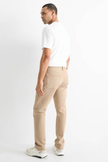 Pánské - Regular jeans - světle béžová