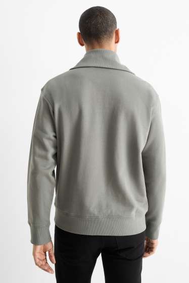 Bărbați - Bluză de molton - gri