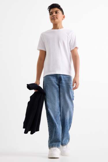 Kinder Buben - Baggy Jeans - jeansblau