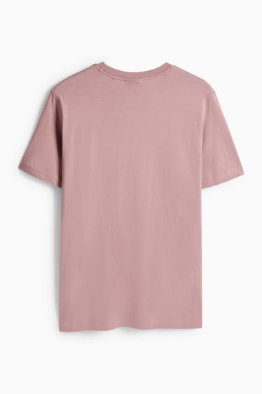 Heren - T-shirt - regular fit - lichtpaars