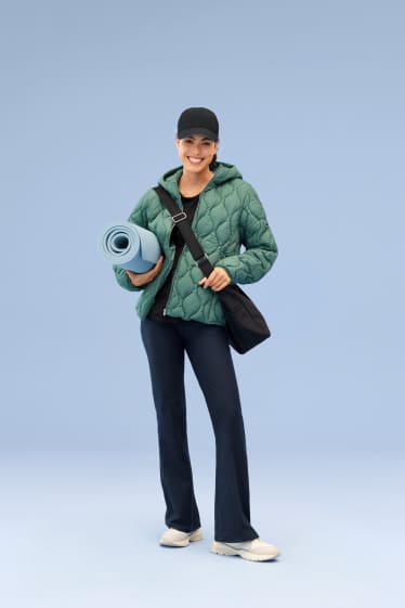 Femmes - Doudoune à capuche - bleu pétrole