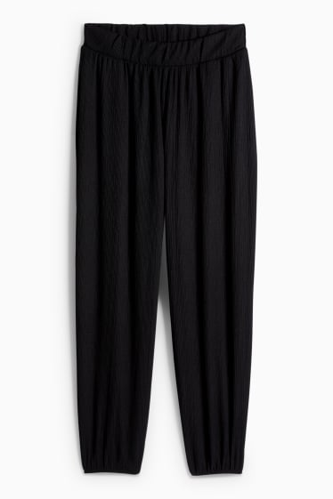 Dámské - Natahovací kalhoty - černá