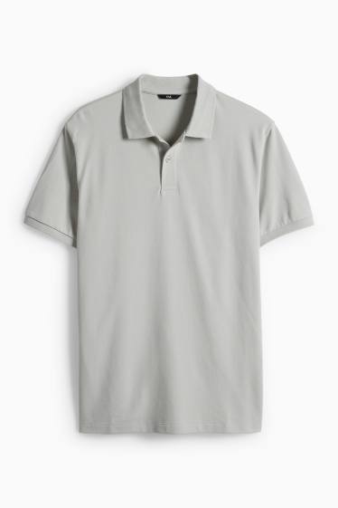 Hommes - Polo - regular fit - gris clair