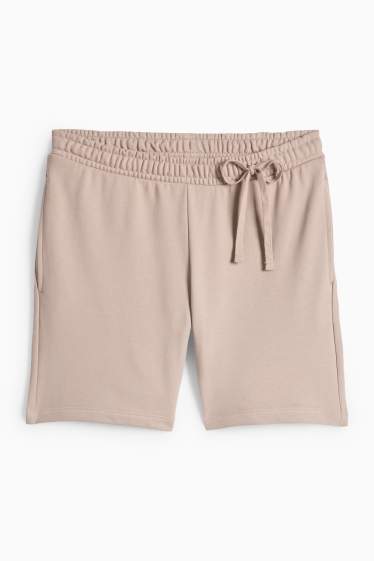 Donna - Shorts in felpa premaman - beige