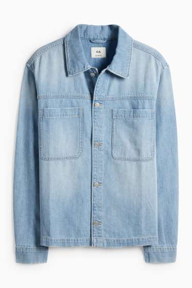 Herren - Jeans-Hemdjacke - Relaxed Fit - helljeansblau