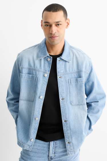 Herren - Jeans-Hemdjacke - Relaxed Fit - helljeansblau