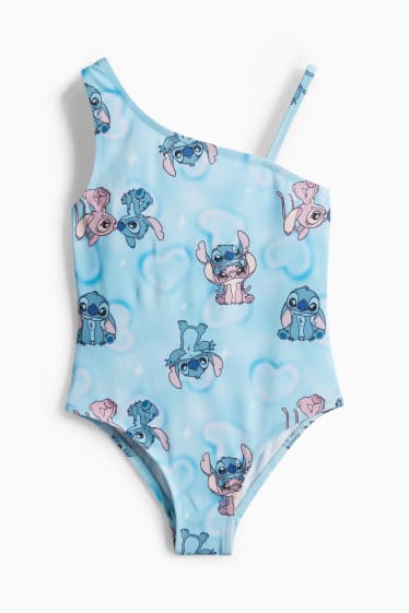 Enfants filles - Lilo et Stitch - maillot de bain - LYCRA® XTRA LIFE™ - à motif - bleu clair