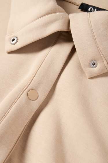 Donna - Gilet in felpa - beige