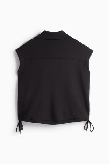 Femei - Hanorac fără mâneci - negru