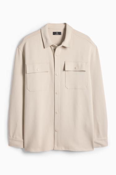 Pánské - Košile - světle béžová