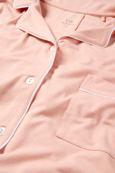 Dames - Zwangerschapsnachthemd van viscose - roze