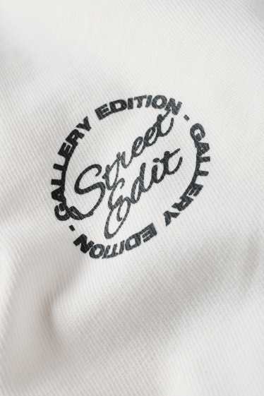 Bărbați - Tricou - supradimensionat - alb