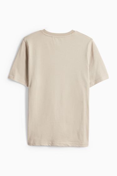 Kinder Jungen - Kurzarmshirt - beige