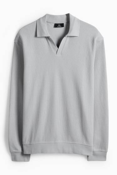 Bărbați - Tricou polo - gri