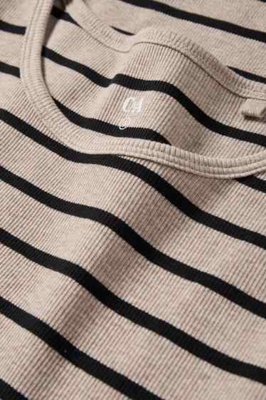 Dámské - Tričko - černá/béžová