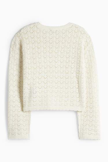 Children Girls - Jumper - cremewhite