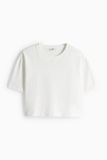 Dames - T-shirt - relaxed fit - wit