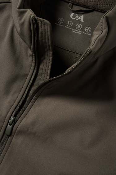 Hommes - Gilet sans manches - finition déperlante - 4 Way Stretch - vert foncé