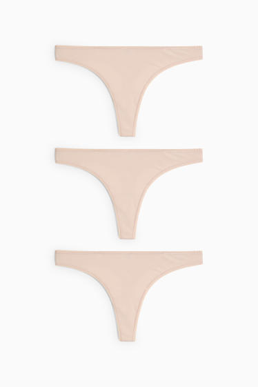 Dámské - Tanga - světle béžová