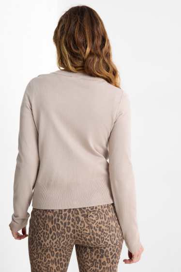 Femmes - Gilet de maille - beige