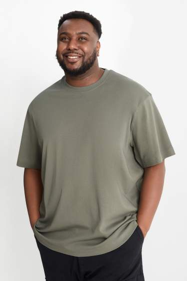 Hommes - T-shirt - relaxed fit - vert
