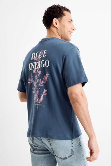 Hommes - T-shirt - Oversize - bleu foncé