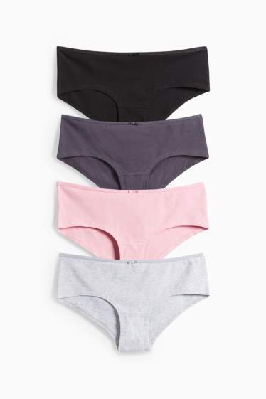 Femmes - Lot de 4 - shortys - rose