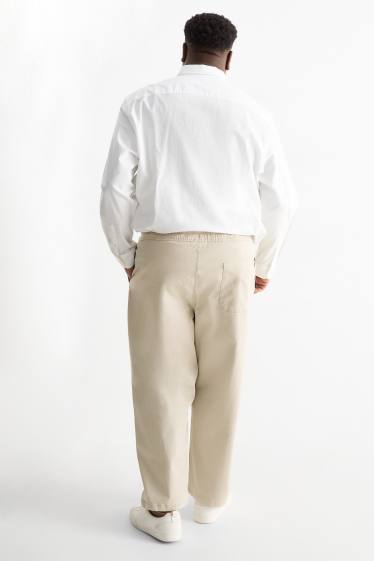 Hommes - Chino - relaxed fit - beige clair