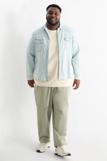 Hommes - Chino - relaxed fit - vert clair