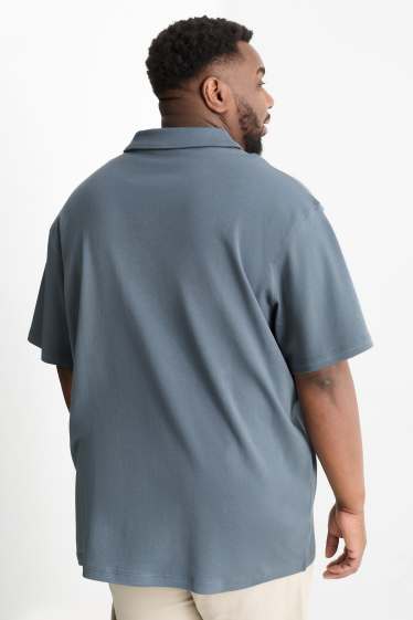 Hommes - Polo - relaxed fit - bleu