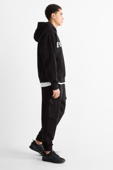 Heren - Cargo-joggingbroek - zwart